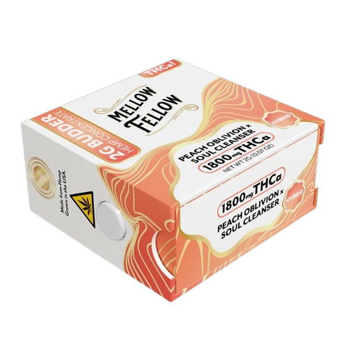 Peach Oblivion + Soul Cleanser - Mellow Fellow THCA Budder - 2G