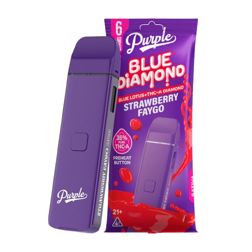 Purple Blue Diamond THCA Disposable Vape - 6G