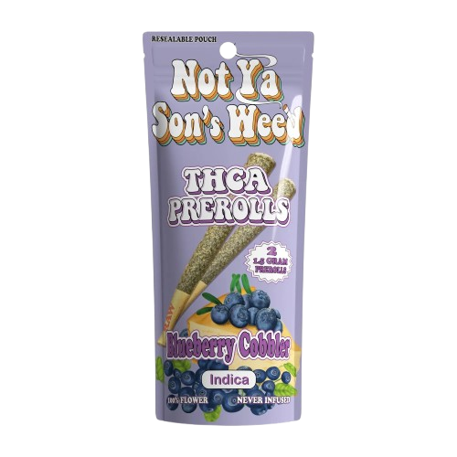 Blueberry Cobbler Not Ya Son's Weed THCA Pre-Rolls 2-Pack