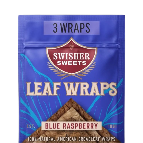 Swisher Sweets Blue Raspberry Leaf Wraps