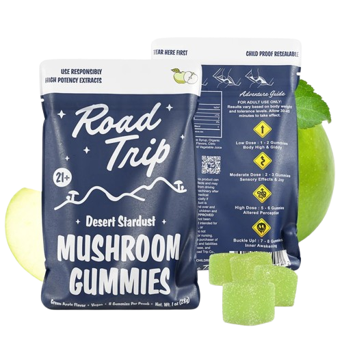 Green Apple Road Trip Desert Stardust Mushroom Gummies