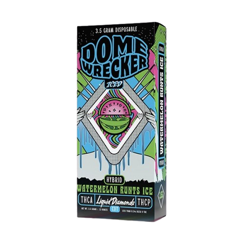 Watermelon Runts Ice Dome Wrecker Liquid Diamond Disposable - 3.5G