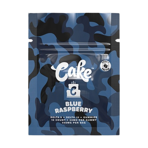 Blue Raspberry Cake Camo Gummies 500mg
