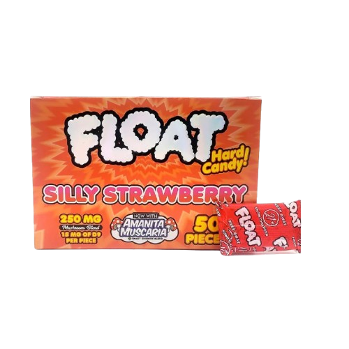 Silly Strawberry Float Mushroom Hard Candy