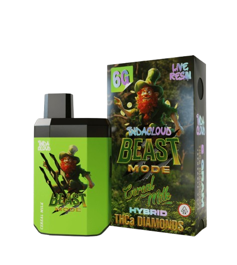 Cereal Milk - Indacloud Beast Mode - THCA Diamonds Disposable Vape  - 6G