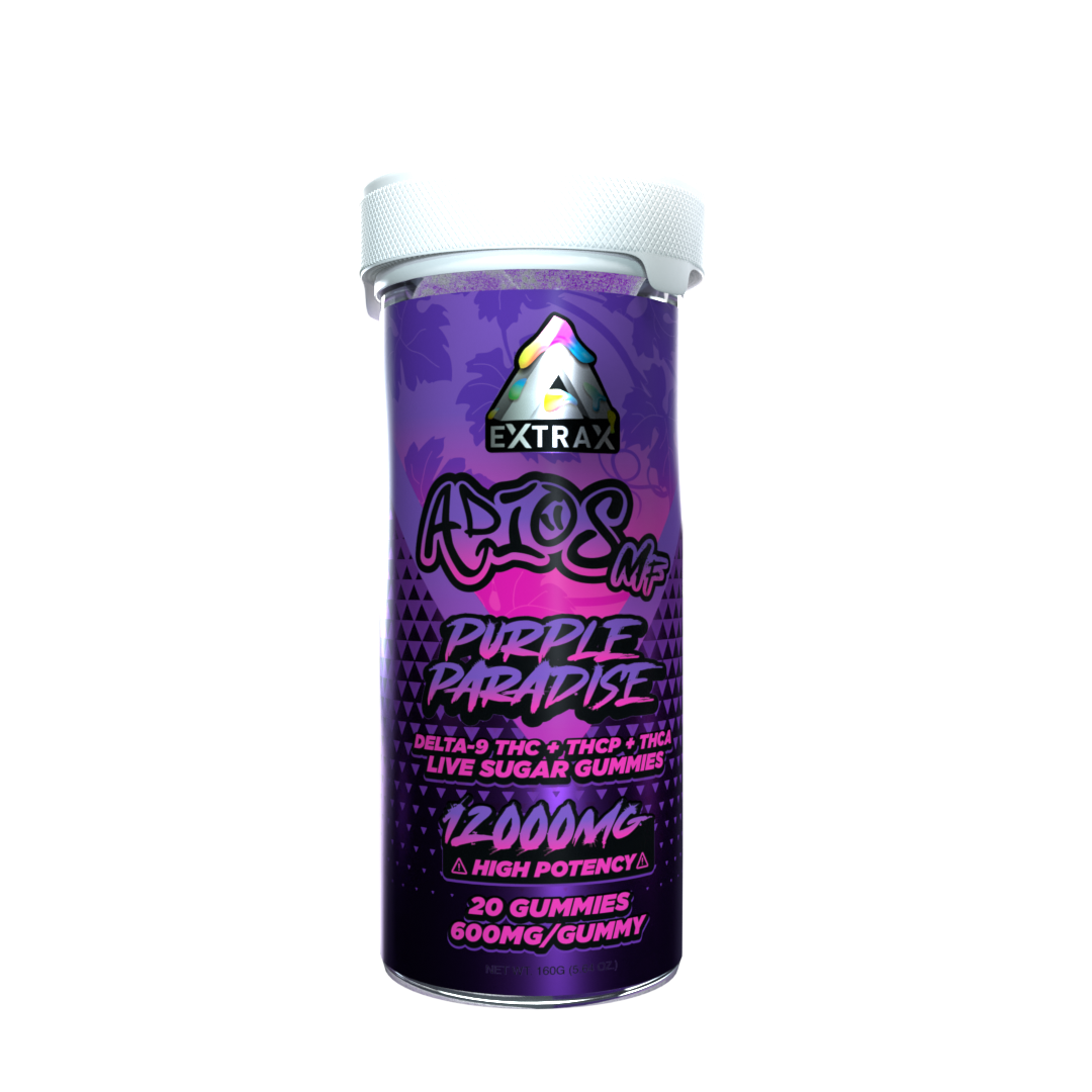 Purple Paradise Adios MF Gummies 12,000mg - Delta Extrax