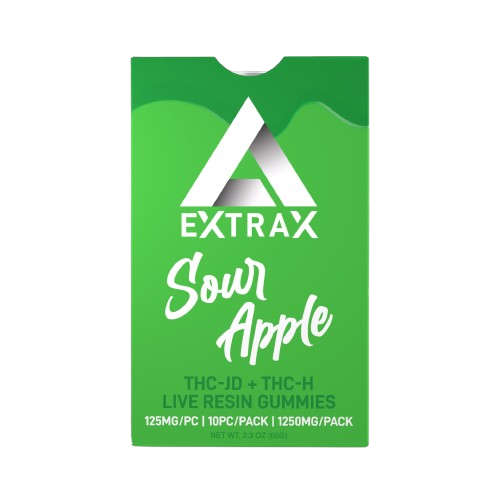 Sour Apple Lights Out Gummies 1,250mg - Delta Extrax