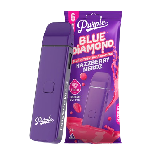 Purple Blue Diamond THCA Disposable Vape - 6G
