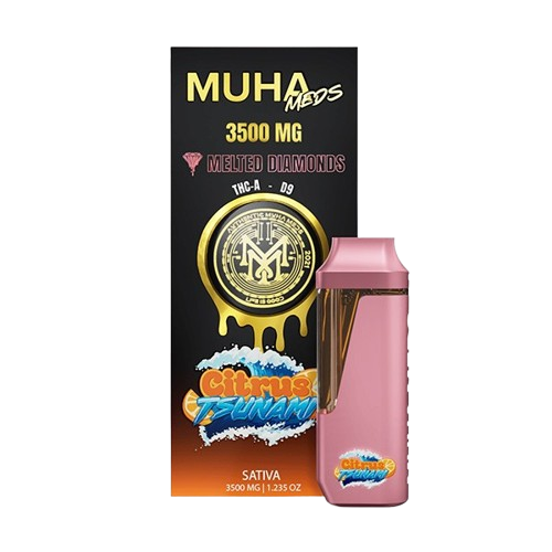 Citrus Tsunami - Muha Meds Melted Diamonds Disposable Vape - 3.5G