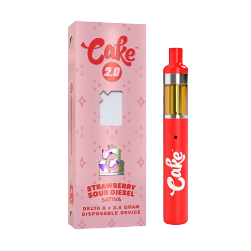 Strawberry Sour Diesel Cake Delta 8 Disposable 2G