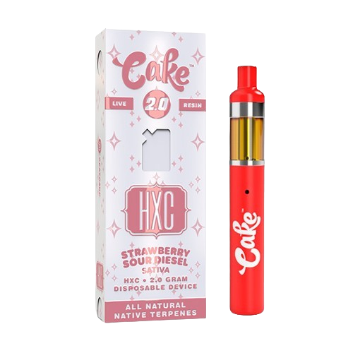 Strawberry Sour Diesel Cake HXC Disposable 2G