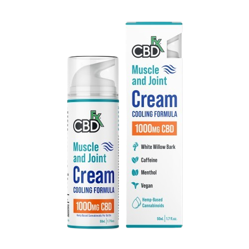 Muscle and Joint CBD Cream Cooling Formula 100mg - CBDFX