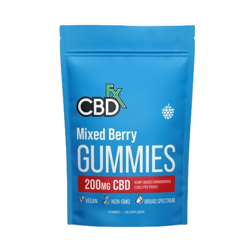 Mixed Berry CBD Gummies 200mg - CBDFX