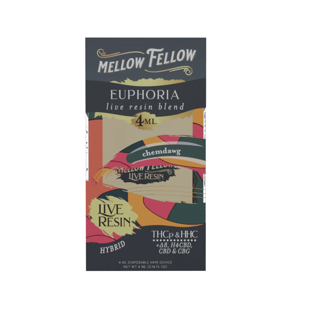 Euphoria Mellow Fellow Live Resin Disposable Vape - 4mL