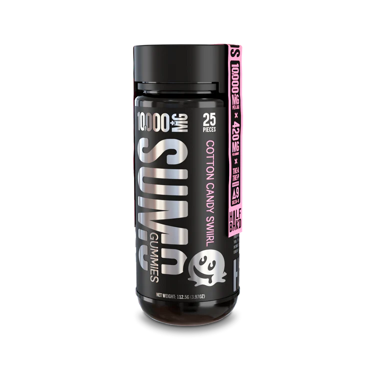 Cotton Candy Swirl Halk Bak'D Sumo Gummies 10,000mg