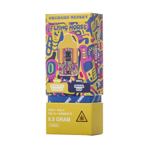 Flying Horse Orchard Melody Blend Disposable Vape 8.5G - Pineapple Express + Papaya Pop