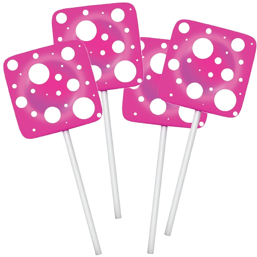 Pink Pineapple Float Mushroom Lollipops