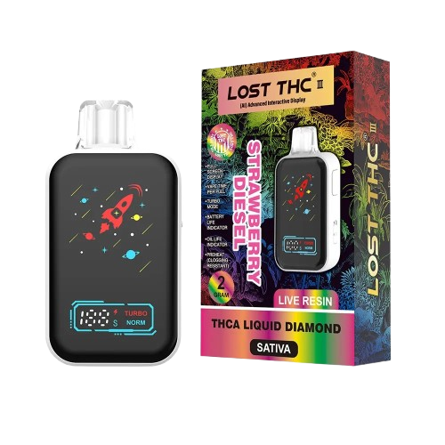 Strawberry Diesel Lost THC 2G THCA Liquid Diamond Disposable Vape