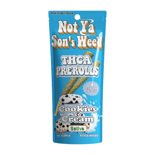 Cookies & Cream Not Ya Son's Weed THCA Pre-Rolls 2-Pack