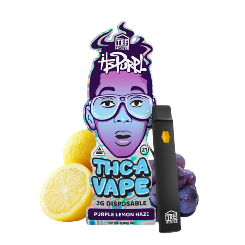 Purple Lemon Haze - Tre House Its Purpl THCA Disposable Vape - 2G