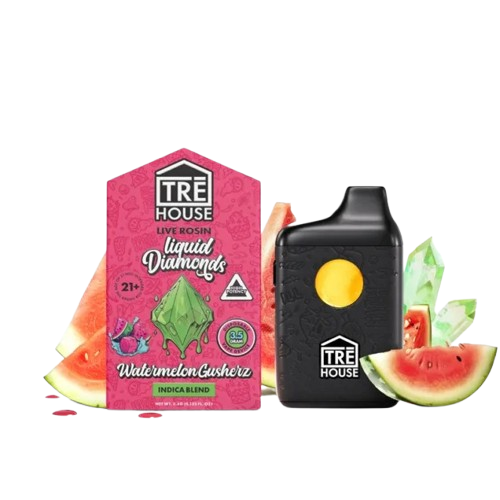 Watermelon Gusherz - TRĒ House Live Rosin Disposable Vape - 3.5G