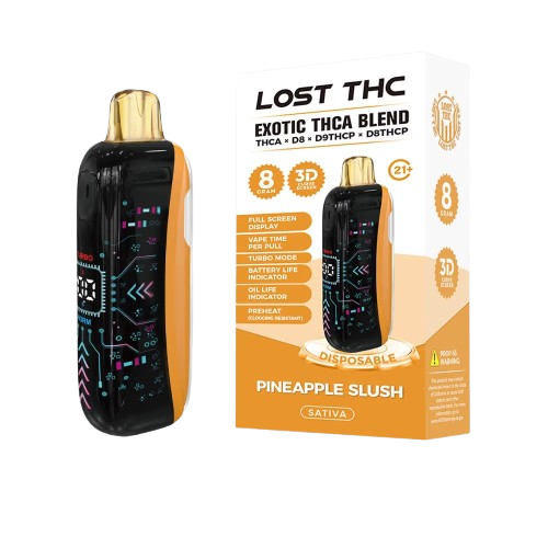 Lost THC Exotic THCA Blend Disposable Vape 8G - Pineapple Slush (Sativa)