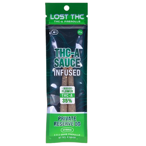 Lost-THC THCA Sauce Pre-Rolls - 2G