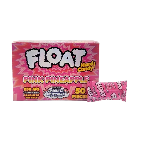 Pink Pineapple Float Mushroom Hard Candy