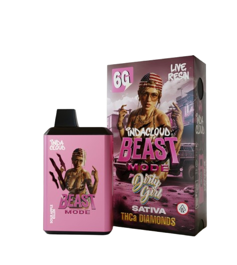 Dirty Girl - Indacloud Beast Mode - THCA Diamonds Disposable Vape  - 6G