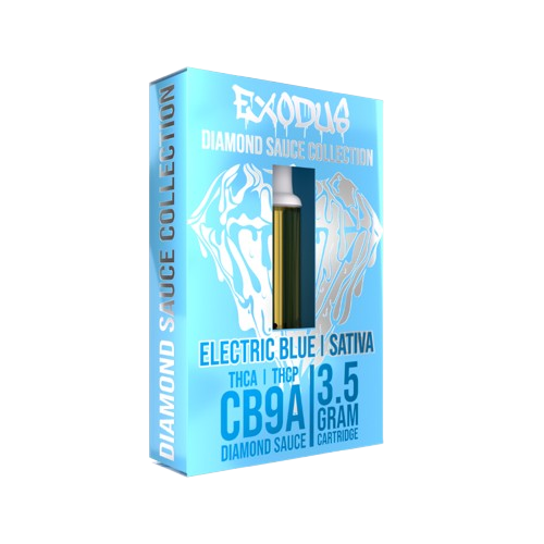 Electric Blue Exodus Diamond Sauce CB9A THCA THCP Cartridge 3.5g