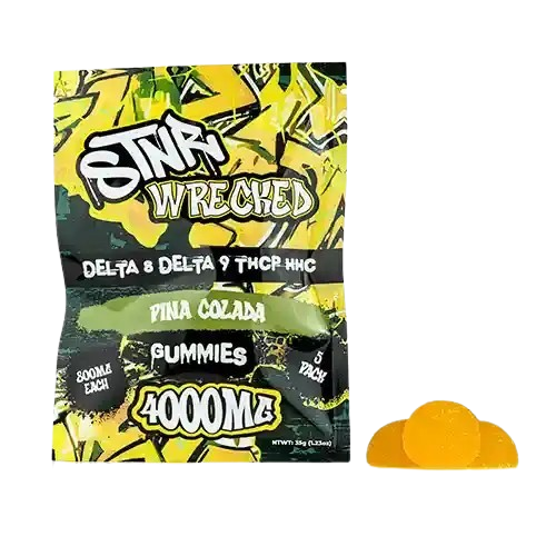 Pina Colada STNR Wrecked Gummies - 4000mg