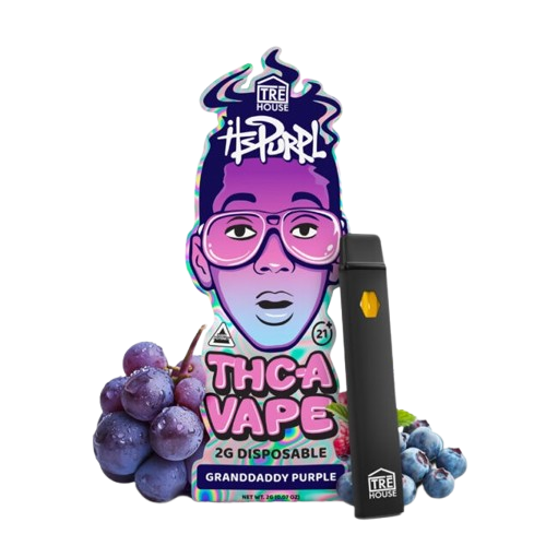 Granddaddy Purple - Tre House Its Purpl THCA Disposable Vape - 2G