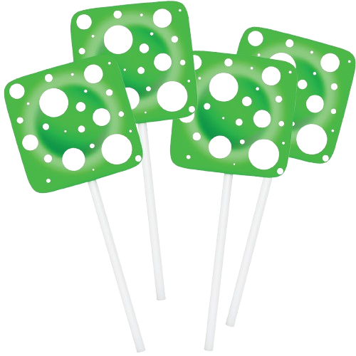 Magic Melon Float Mushroom Lollipops