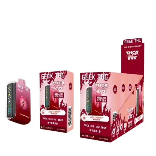 Red Cherry Punch - Geek THC Pulse THCA Sugar VVS Disposable Vape - 7.5G