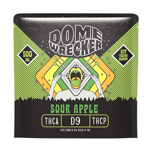 Sour Apple HiXotic Dome Wrecker Gummies 500mg