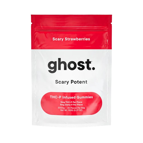 Scary Strawberries - Ghost Scary Potent Reaper Blend THCP Gummies - 200mg