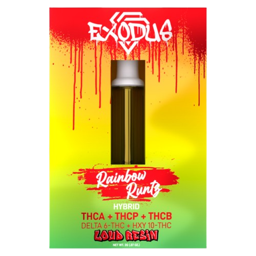 Rainbow Runtz Exodus Zooted THCA Cartridges 2G
