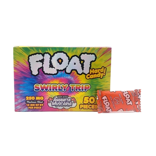 Swirly Trip Float Mushroom Hard Candy