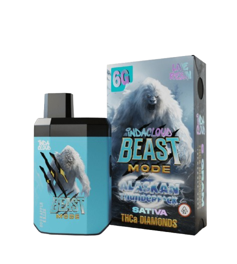 Alaskan Thunder F*ck - Indacloud Beast Mode - THCA Diamonds Disposable Vape  - 6G