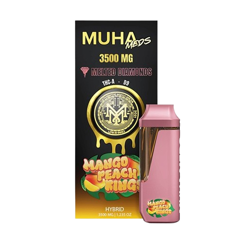 Mango Peach Kings - Muha Meds Melted Diamonds Disposable Vape - 3.5G