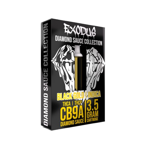 Black Gold Exodus Diamond Sauce CB9A THCA THCP Cartridge 3.5g