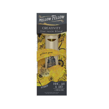 Golden Goat Mellow Fellow Creativity Live Resin Blend Disposable 2G