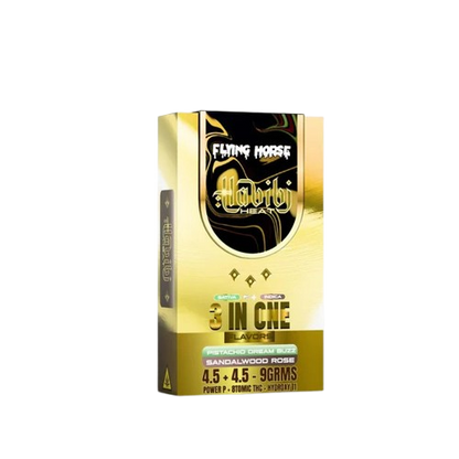 Pistachio Dream Buzz + Sandalwood Rose - Flying Horse Habib Heat 3 in 1 Disposable Vape - 9G
