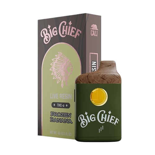Frozen Banana- Big Chief Live Resin THCA Disposable Vape - 3G