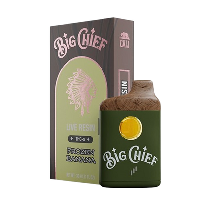Frozen Banana- Big Chief Live Resin THCA Disposable Vape - 3G