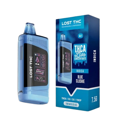 Blue Slushie - Lost THC THCA Live Concentrate Disposable Vape 7.5g