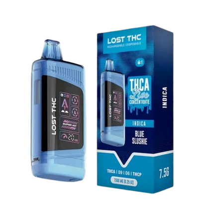 Blue Slushie - Lost THC THCA Live Concentrate Disposable Vape 7.5g