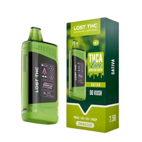 OG Kush - Lost THC THCA Live Concentrate Disposable Vape 7.5g