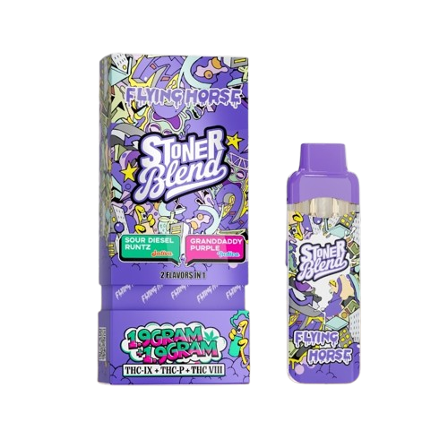 Sour Diesel Runtz X Grandaddy Purple - Flying Horse Stoner Blend 3-in-1 THC Vape - 3.8