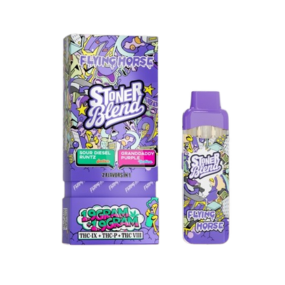 Sour Diesel Runtz X Grandaddy Purple - Flying Horse Stoner Blend 3-in-1 THC Vape - 3.8